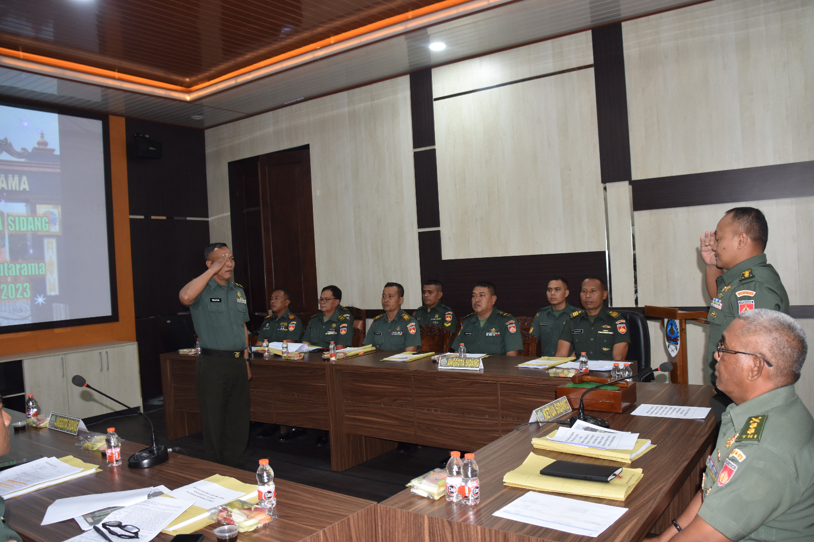 Korem 073/Makutarama Gelar Sidang Pankar Usulan Kenaikan Pangkat Periode 1 Oktober 2023